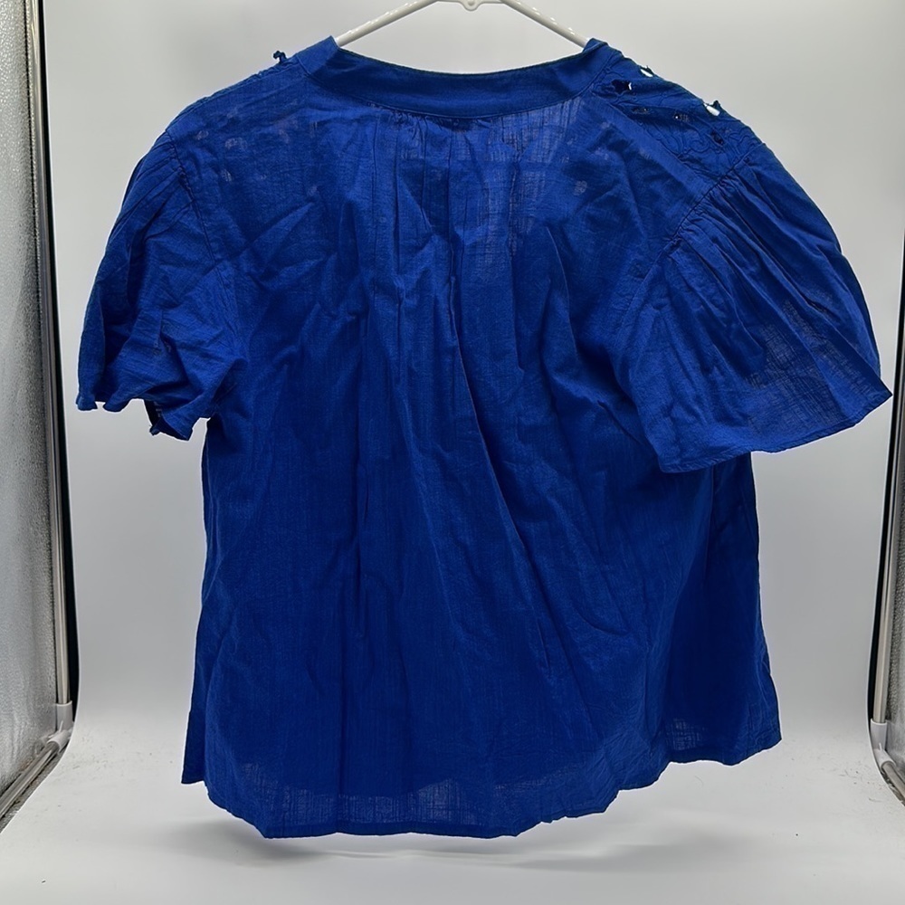 Women's Size Small Knox Rose Top Blue Shirt NEW WITH TAGS - Picture 2 of 3